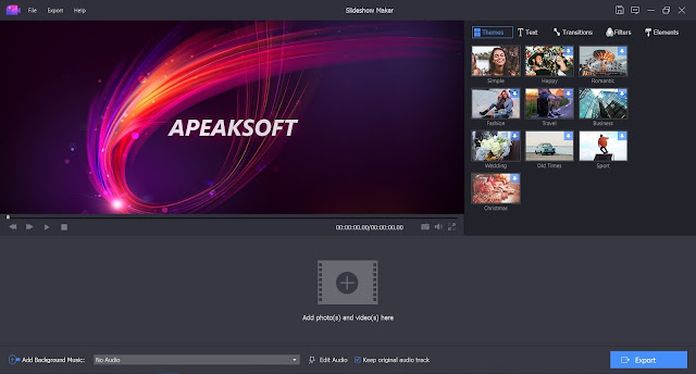 Apeaksoft Slideshow Maker imagenes