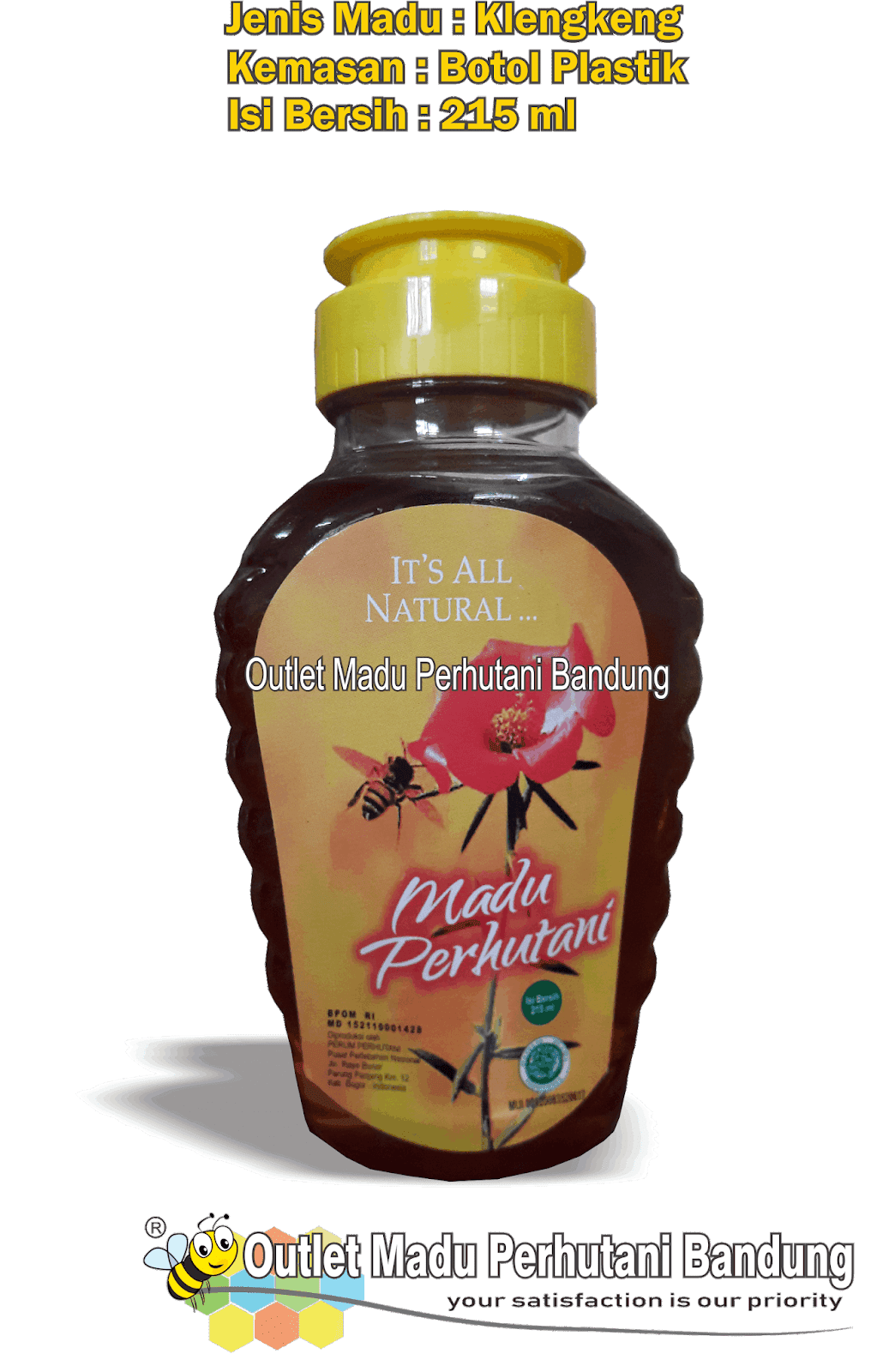 Virtual Outlet Madu Perhutani Bandung: Madu klengkeng 215 ml (Botol