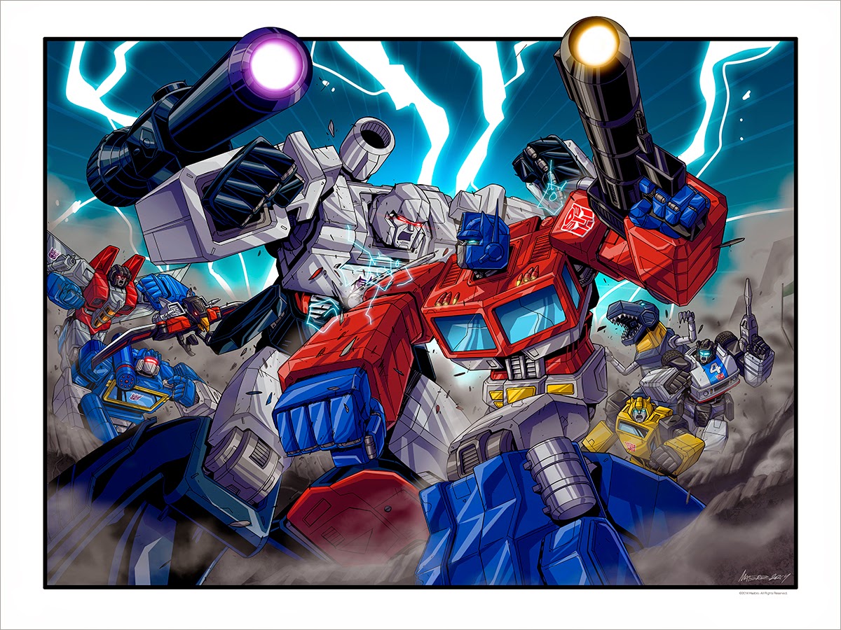 New York Comic Con 2014 Exclusive Transformers Print by Marcelo Matere