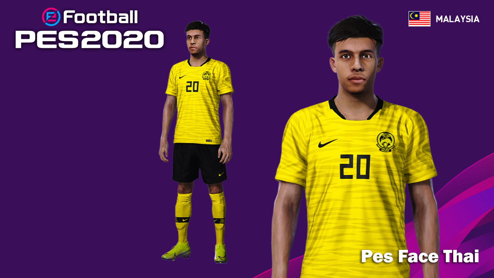 Pes 2020 Faces Syafiq Ahmad By Pesfacethai Soccerfandom Com Free Pes Patch And Fifa Updates