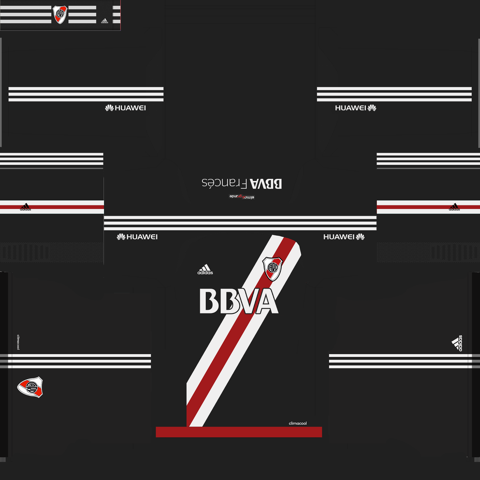 Kits For PES Kit alternativo de River Plate (ARG) 2016/17