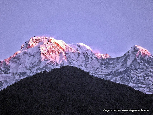  South Annapurna nos primeiros raios de sol de mais um dia de trekking