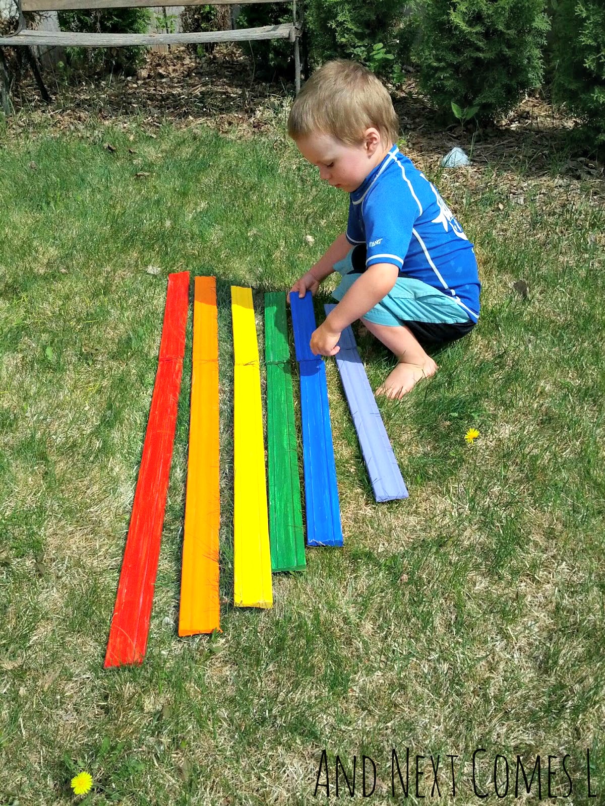 Homemade Rainbow Xylophone And Next Comes L Hyperlexia Resources