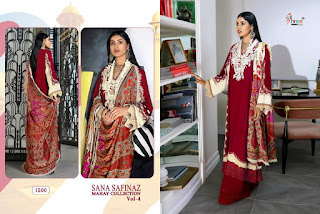 Shree Fab Sana safinaz Mahay collection 4 pakistani suits