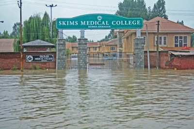 Flooded  Bemina area