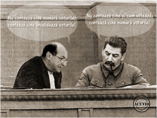 Funny image Traian Basescu Iosif Vissarionovici Stalin