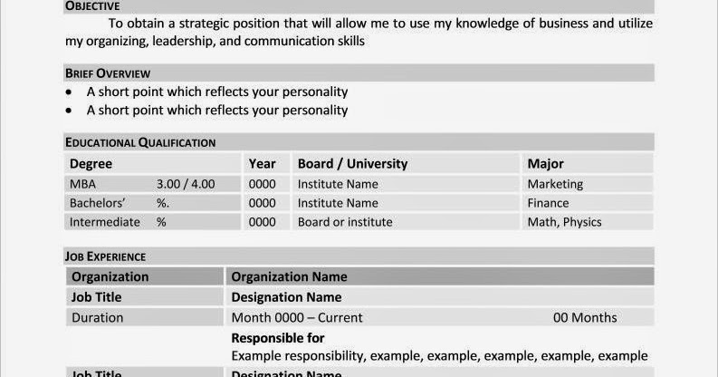 curriculum vitae tabular format curriculum vitae tabular format