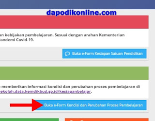 Cara Mengisi e-Form Kondisi dan Perubahan Proses PTM atau PJJ/BDR di Dapodik Versi 2021.a