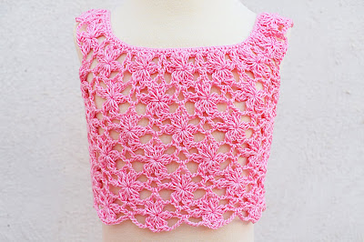 3 - Crochet Imagen Top de flores a crochet y ganchillo muy fácil y sencillo por Majovel Crochet.