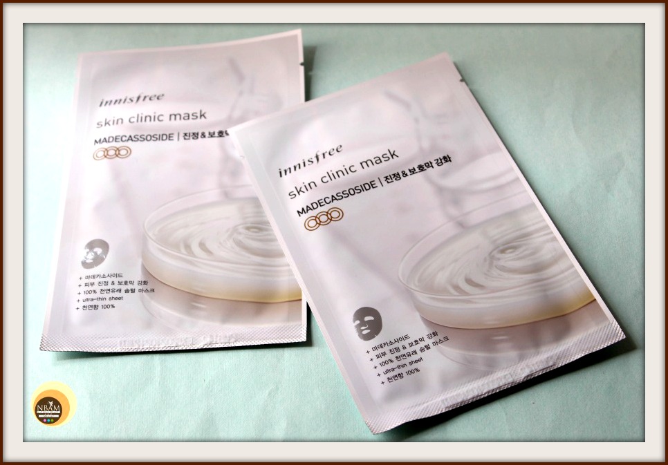Natural Beauty And Makeup Review Innisfree Skin Clinic Mask MADECASSOSIDE