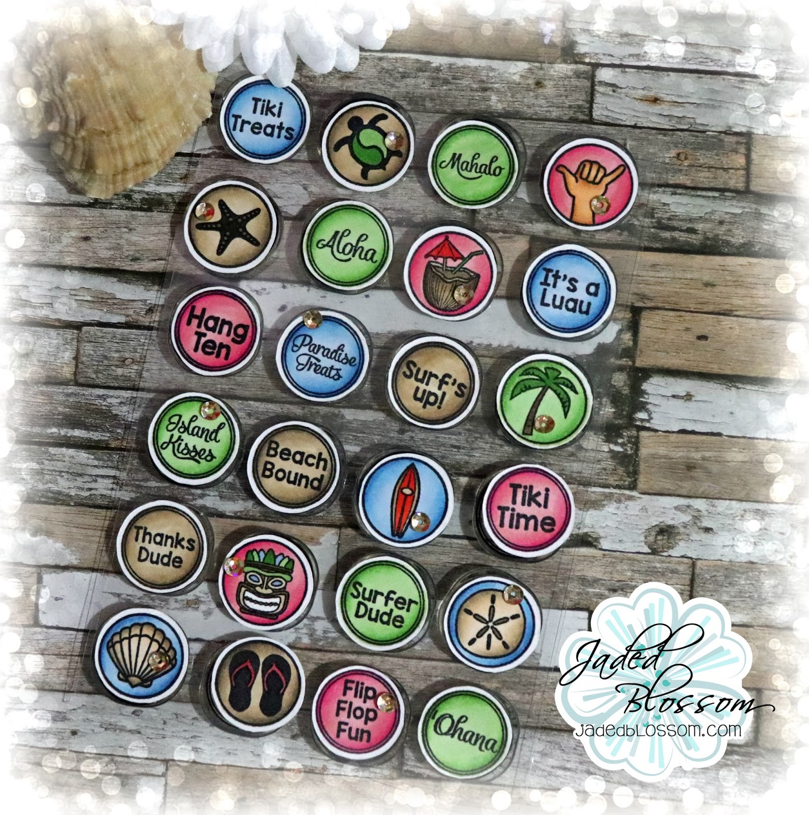 Jaded Blossom tropical Stamps!!! )