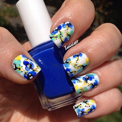 nail watercolor nails polish designs paint fascinating flowers diagonal drip stripes painting attitude base
