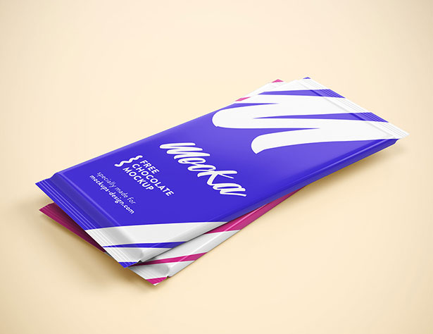 Chocolate Packaging mockup PSD Gratis Mockup Packaging/Kemasan PSD 2018 - Chocolate Packaging mockup PSD