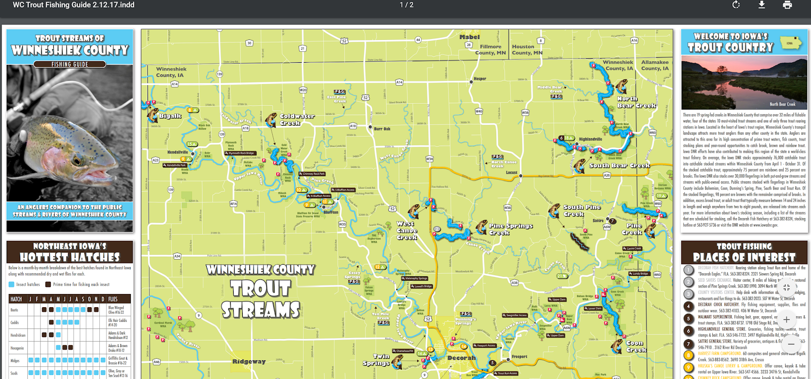 Looknfishy Fly Fishing the Iowa Driftless (w/ free maps) and video