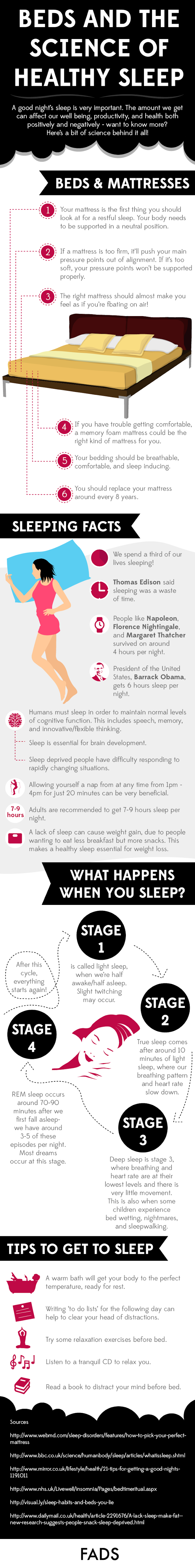 healthy sleep infographic