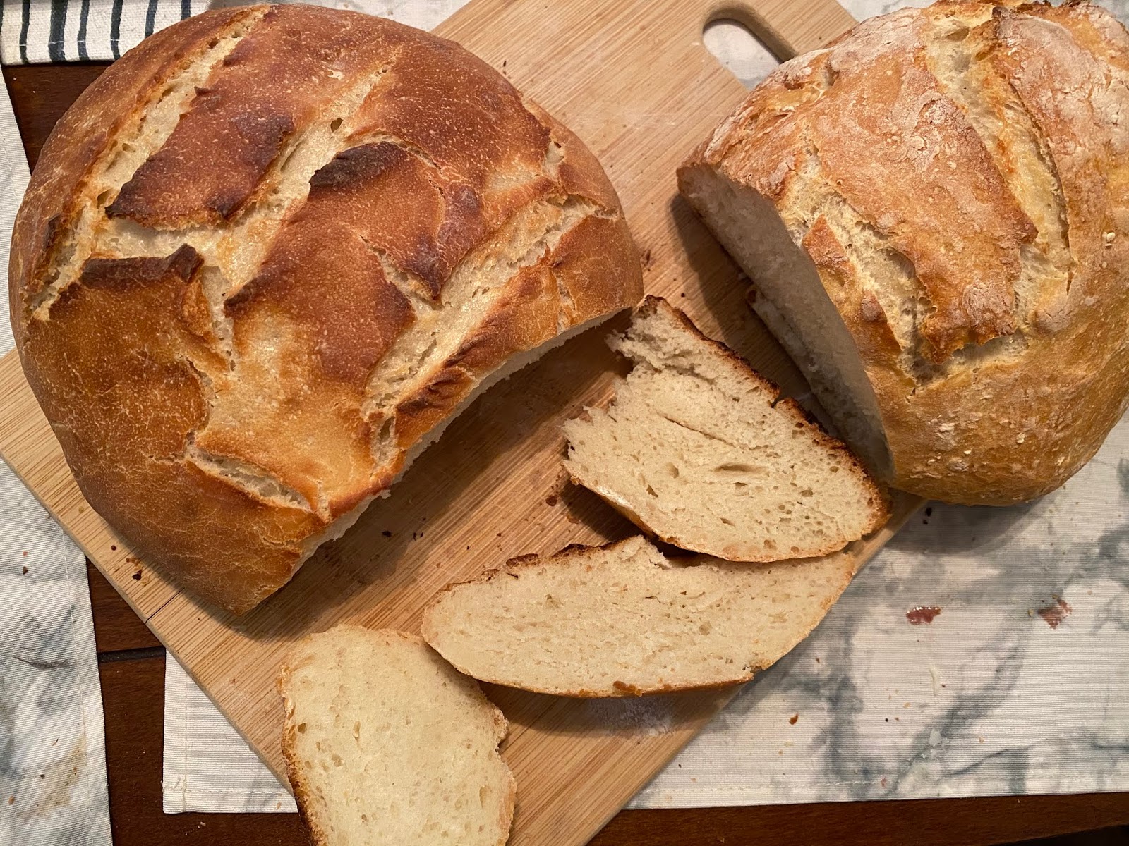 The Battle of the Breads "Easy" Sourdough vs "Simple Crusty Bread"
