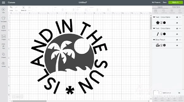Step by Step creating a silhouette logo in Cricut Design Space for a shirt