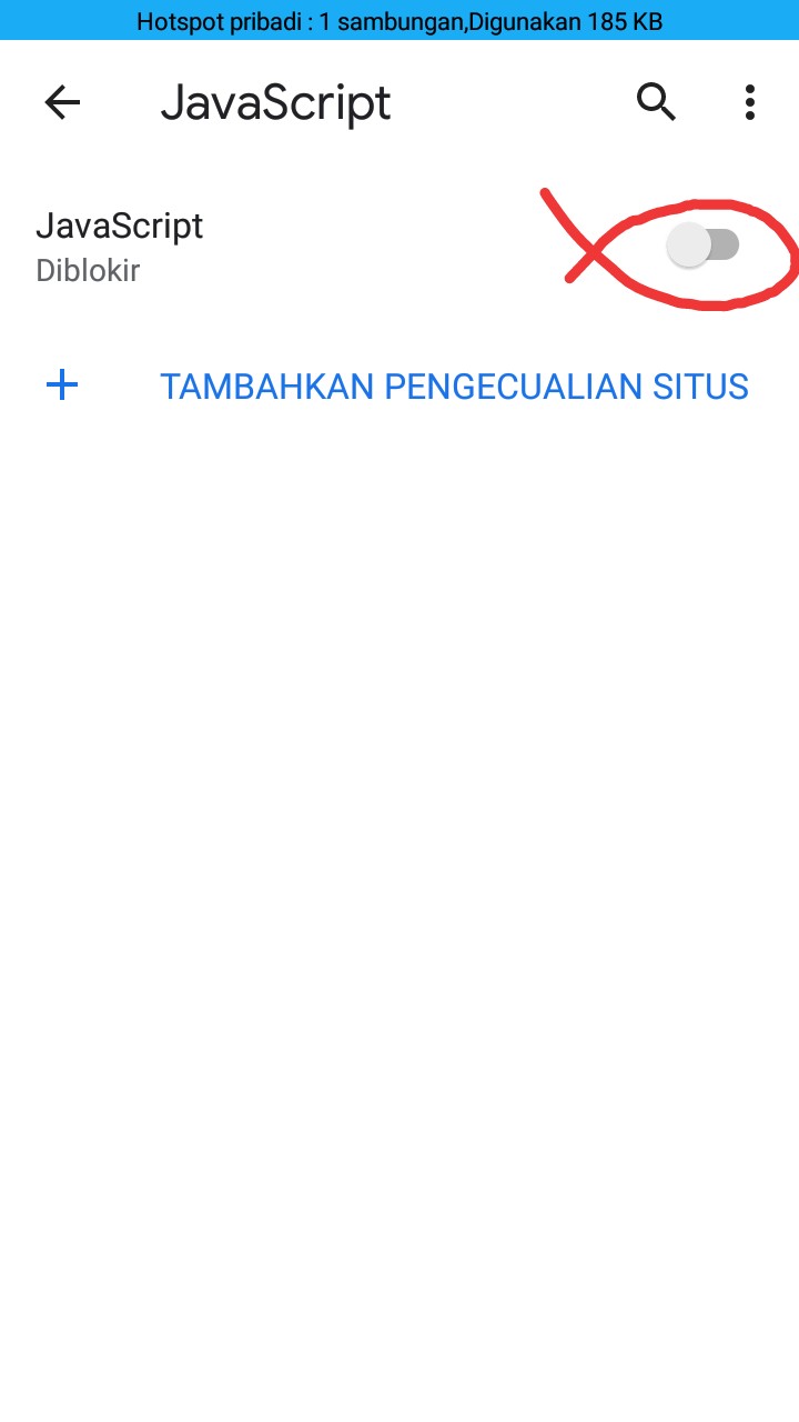Cara mengaktifkan Javascript pada Browser