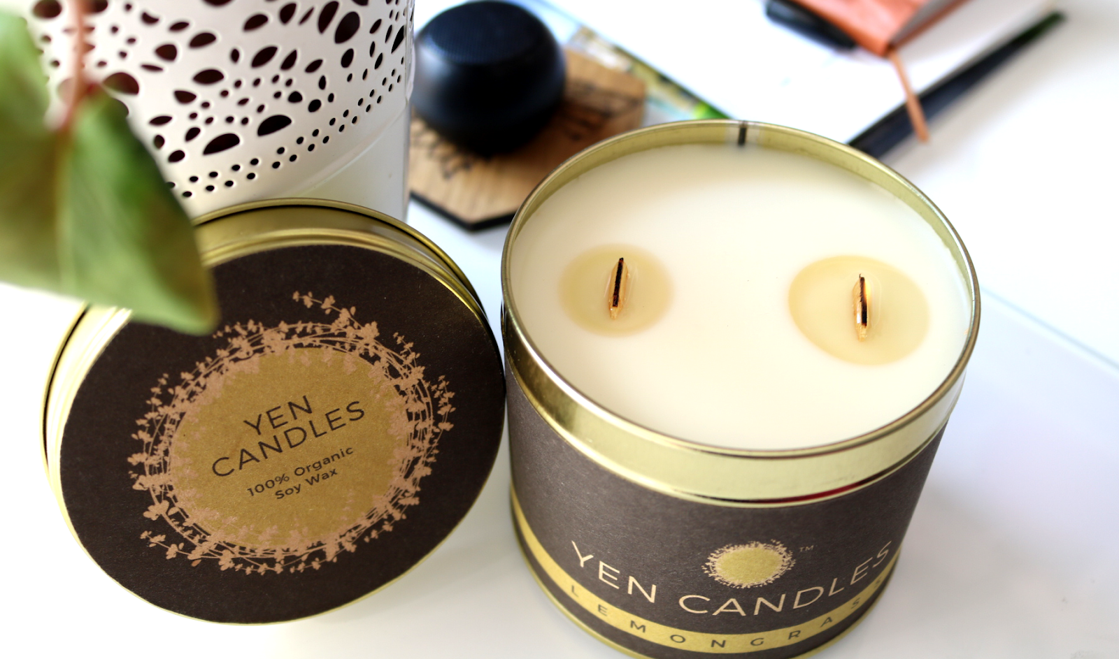 Yen Candles - 100% Organic Soy Wax Candle in Lemongrass review