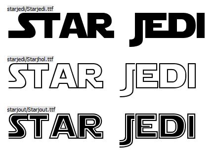 Fonte Star Wars Jedi para baixar!