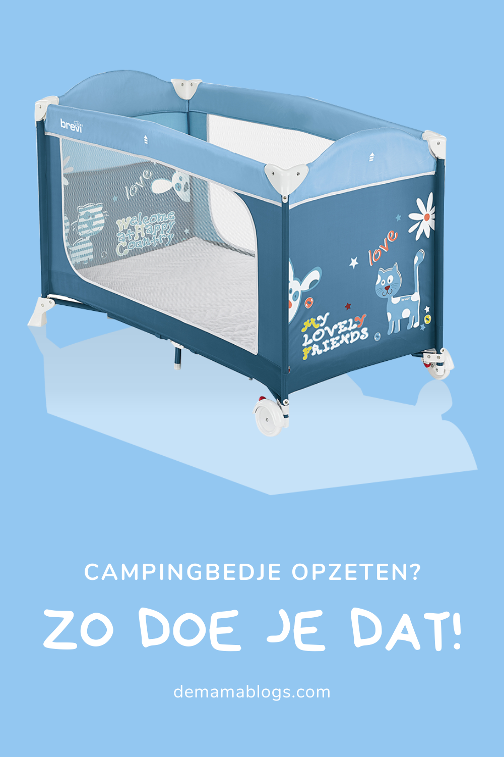 Campingbedje opzetten Campingbedje opzetten