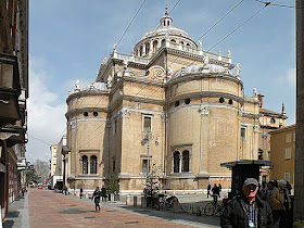 The Renaissance church of Santa Maria della Steccata in the centre of Parma, where Ranuccio II was buried