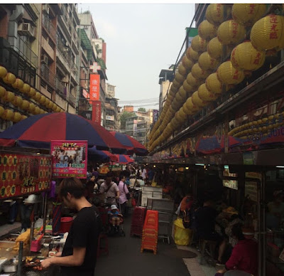 A traditional market, in the city of Tainan, southern Taiwan