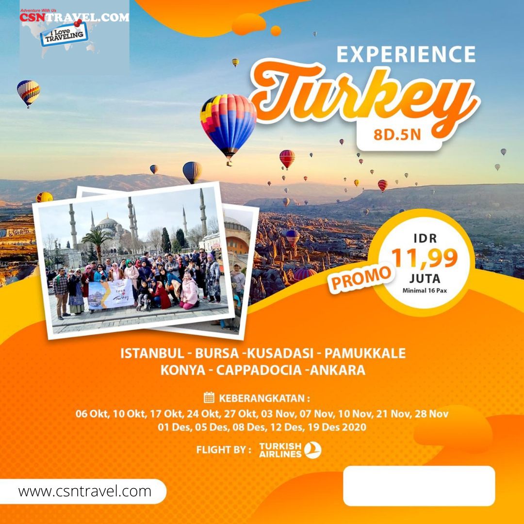 Turkir Sudah bisa dikunjungi untuk wisata, Promo Tour ke Turki 11