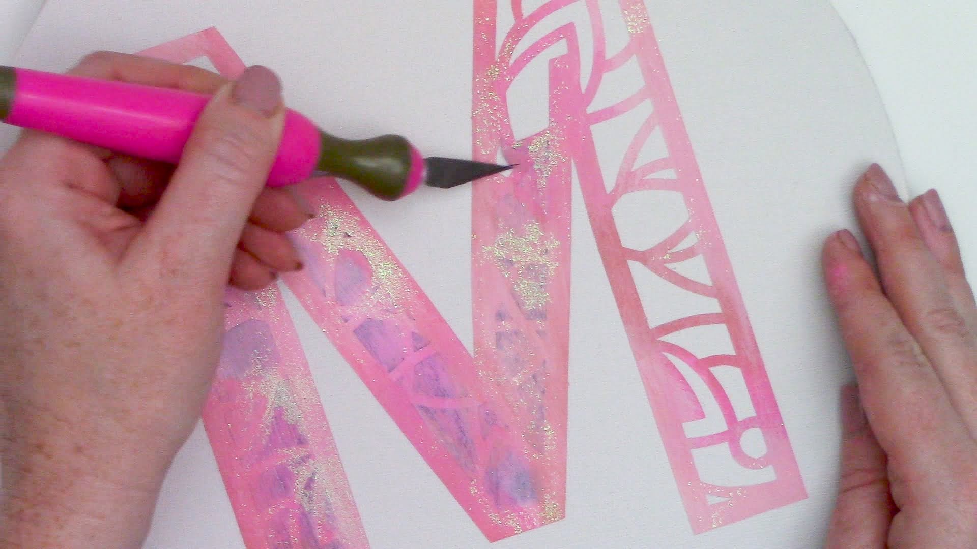 The Secret to No-Bleed Vinyl Stencils When Painting on Canvas - Silhouette  School
