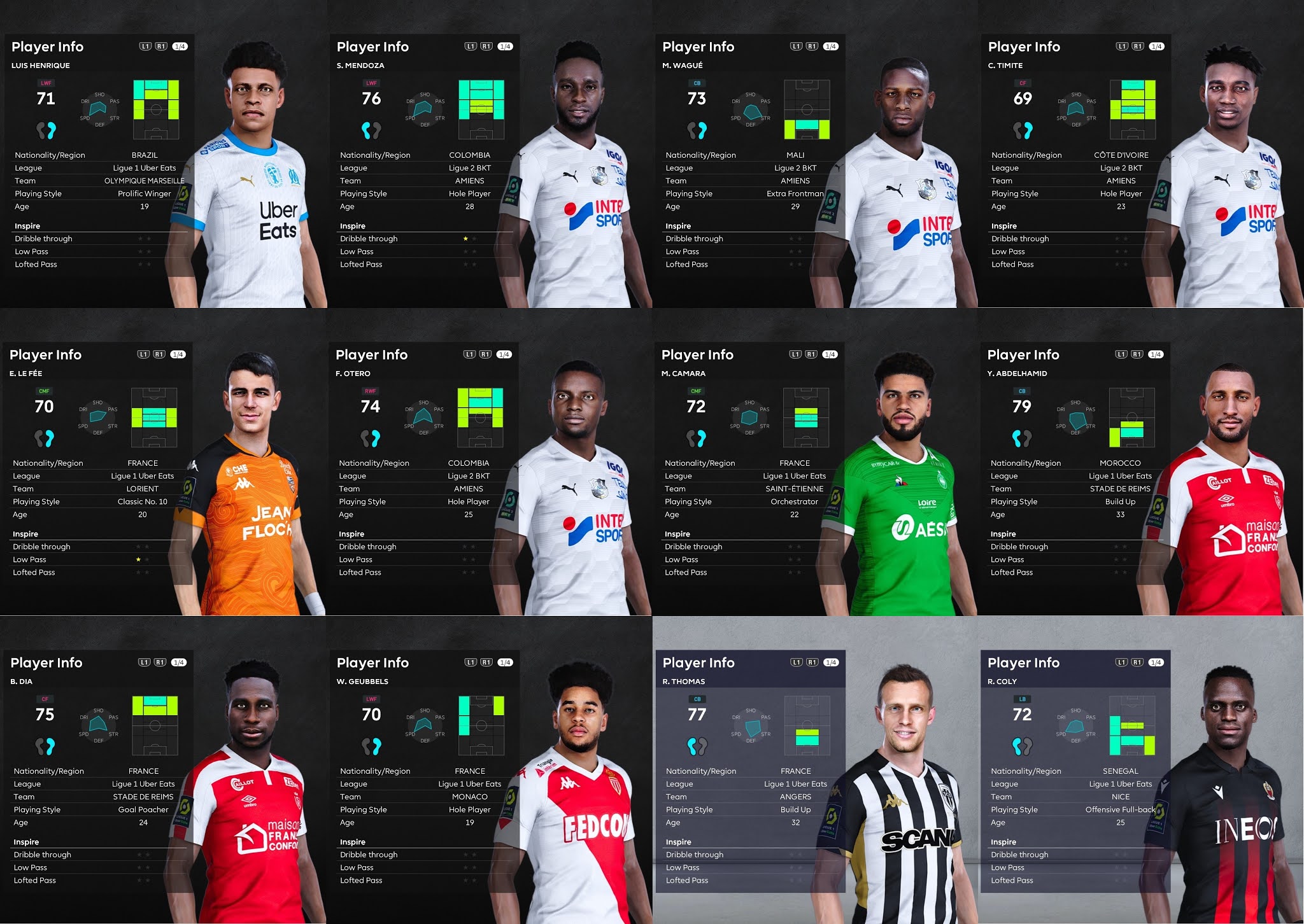 PES 2021 Ligue 1 & Ligue 2 Facepack ~ PESNewupdate.com | Free Download