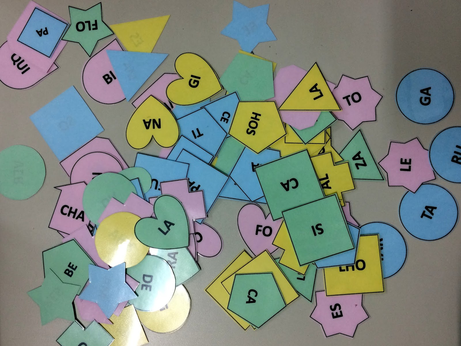 Jogo de Alfabetização Junção de sílabas As crianças vão formar