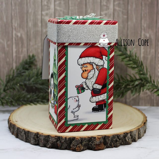 Merry Little Gift Box by Allison Cope featuring all Digital Stamps from Gerda Steiner Designs