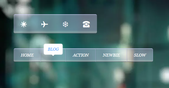 Tooltip Effect Navigation Menu Widget For Blogger