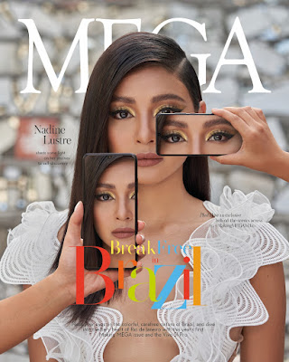 MEGA magazine featuring Nadine Lustre’s Brazil photos now in Vivo stores
