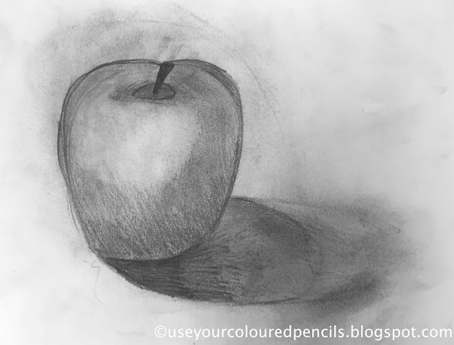 Use Your Coloured Pencils: Still Life Apple Drawings