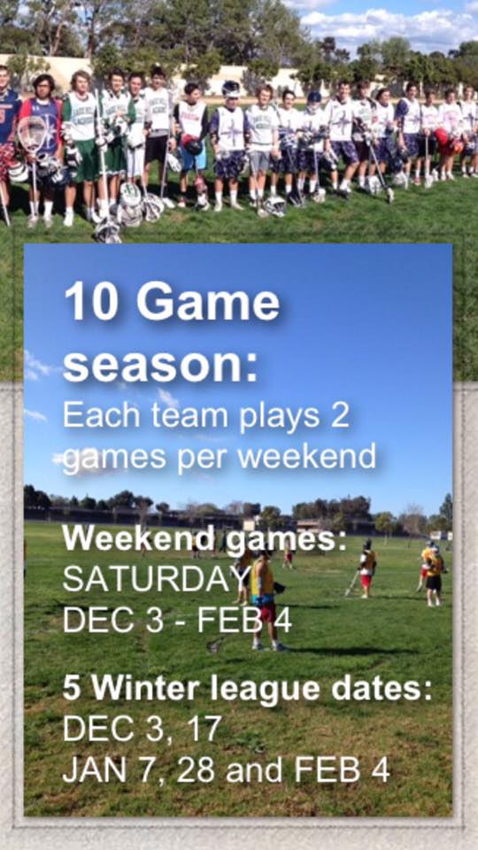 Pacific Lacrosse Plenty of opportunities for pick up games and adult