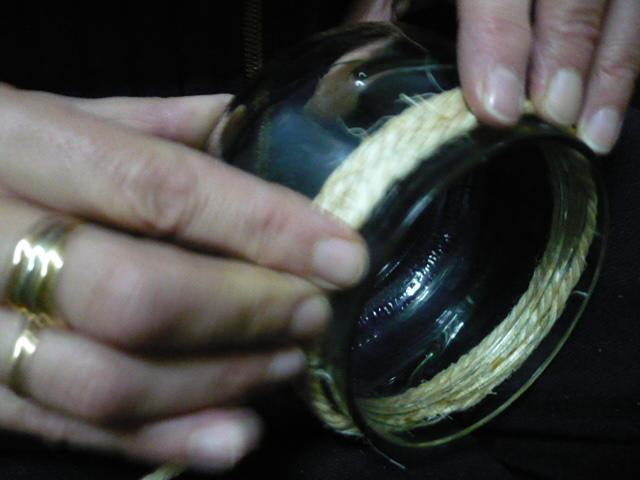 Como hacer un portavelas, con tarro reciclado.