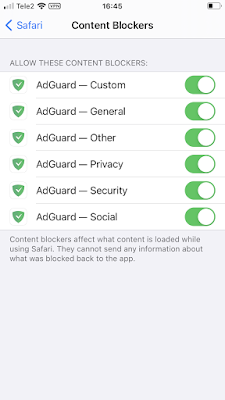 Safari content blockers