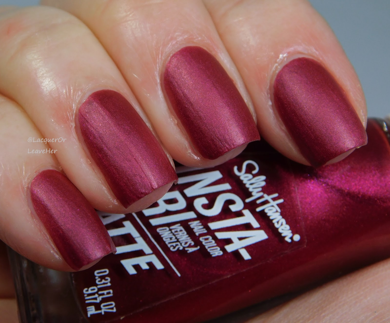 Lacquer or Leave Her! Sally Hansen InstaDri Matte Metallics