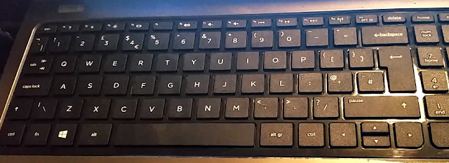 a laptop keyboard