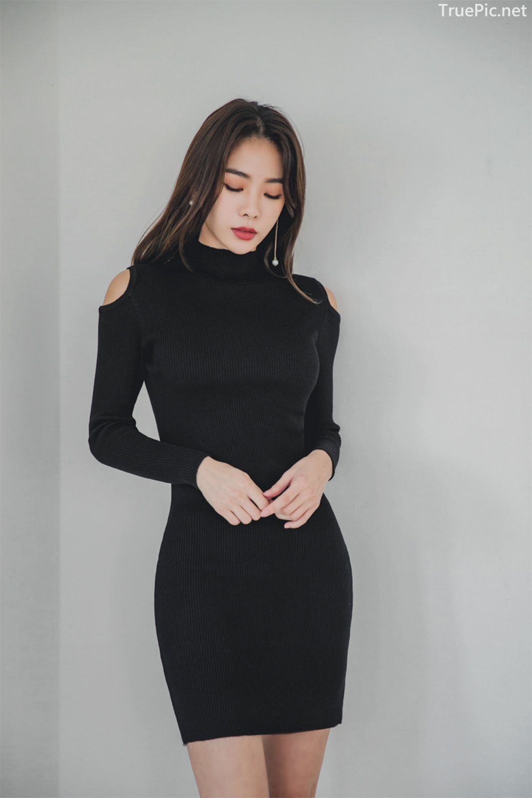 Korean fashion model - An Seo Rin - Woolen office dress collection - TruePic.net - Picture 7