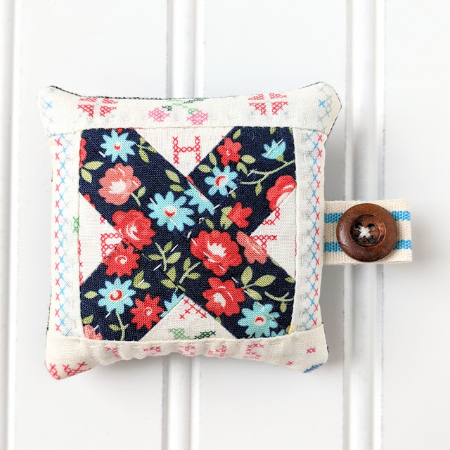 Cross-Stitch Quilt Block Tutorial by Heidi Staples of Fabric Mutt