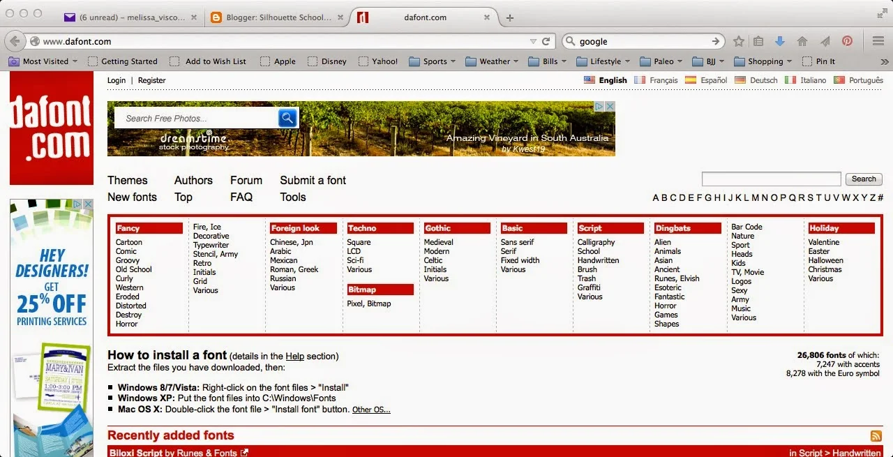 How to Find Free Commercial Fonts Silhouette Tutorial Silhouette School