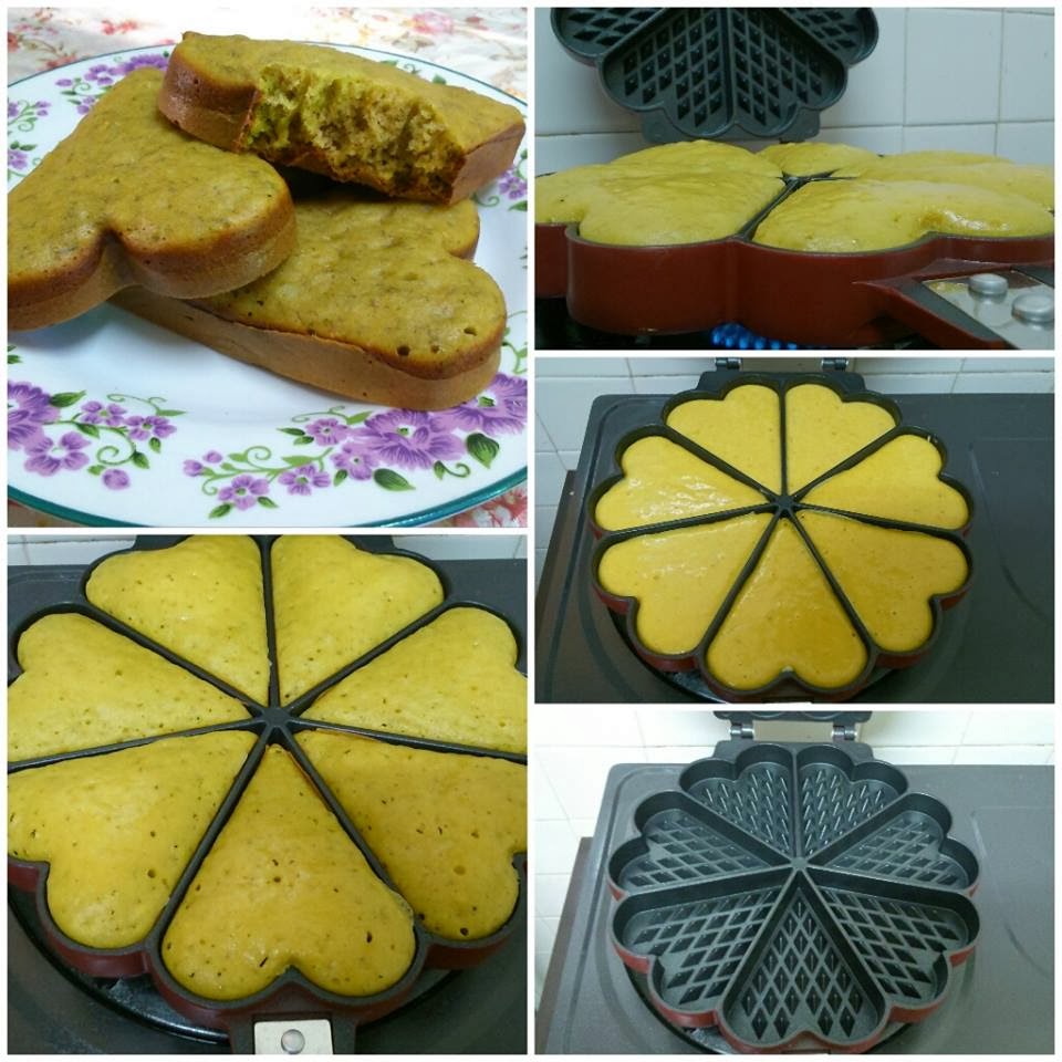 marshaena collection RESEPI WAFFLE KEK PISANG