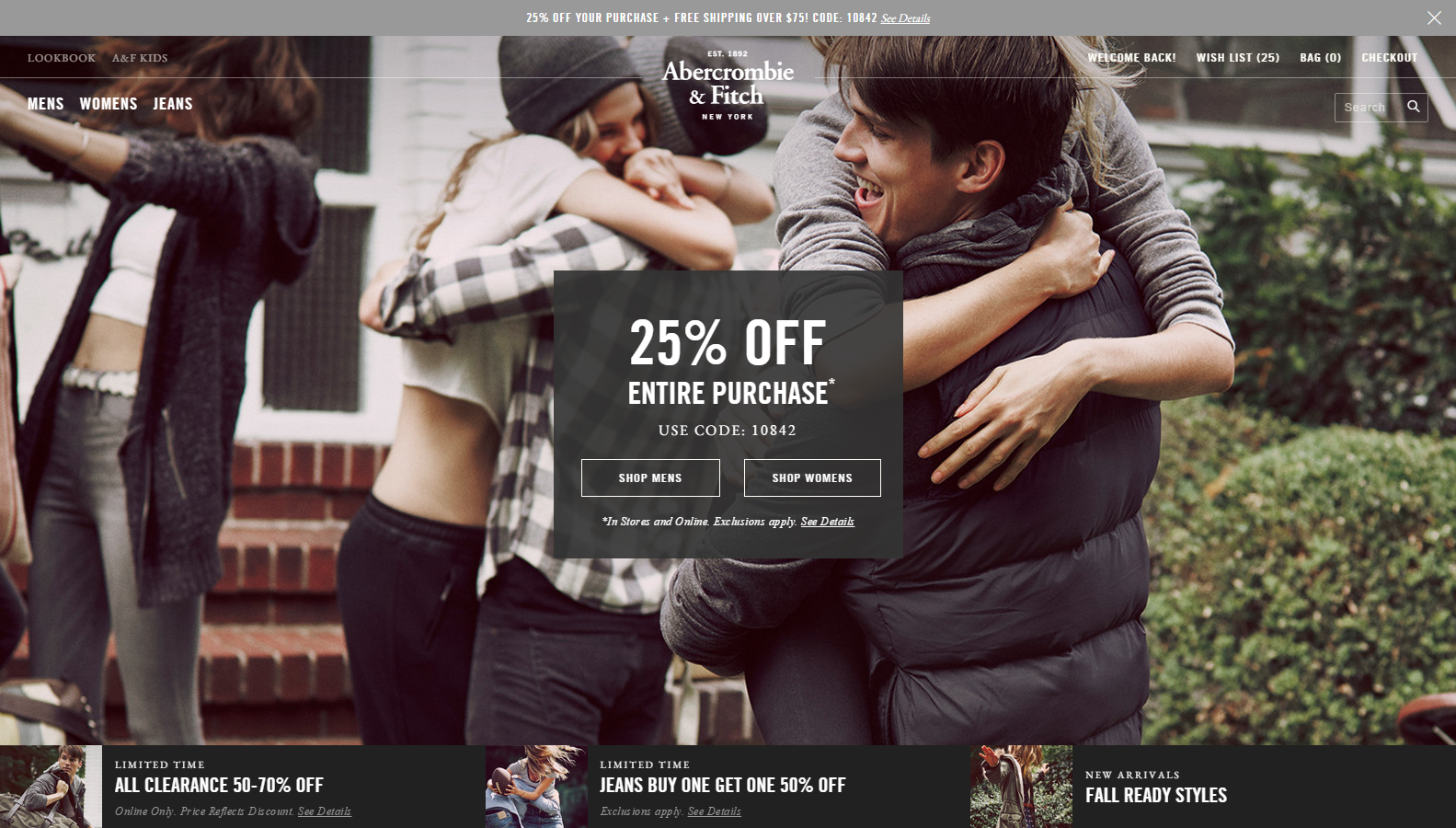 abercrombie and fitch website