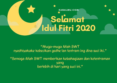 Gambar Ucapan Idul fitri Bahasa jawa