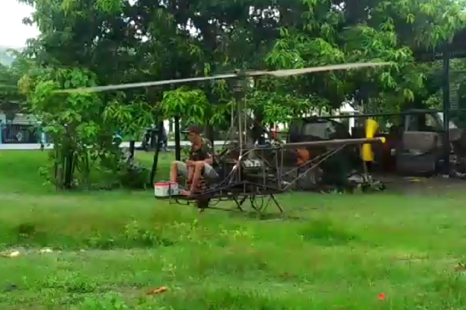 Tukang Las di Bone Rakit Helikopter Ternyata Belajar dari YouTube