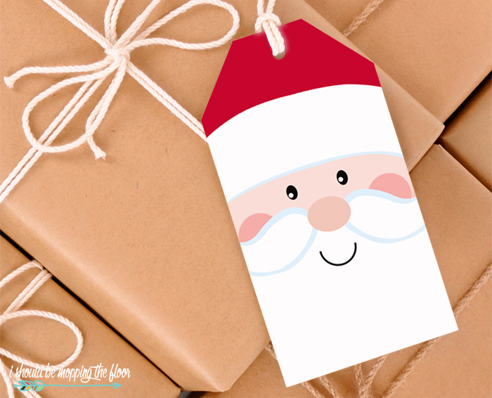 Free Printable Santa Gift Tags i should be mopping the floor
