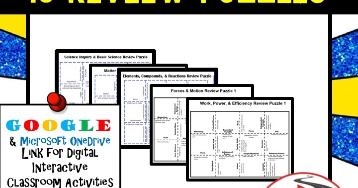 Physical Science Puzzles, Physical Science Digital Puzzles, Physical