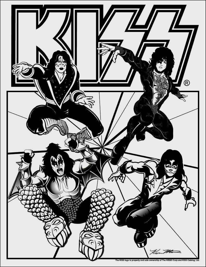 Kiss Band Coloring Pages ~ Coloring Pages